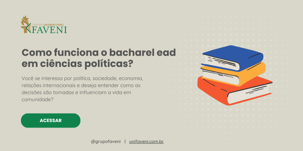 Como funciona o bacharel ead em ciências políticas