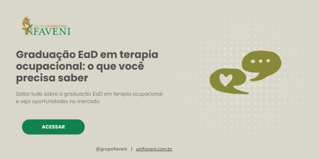 Graduação EaD em terapia ocupacional o que você precisa saber