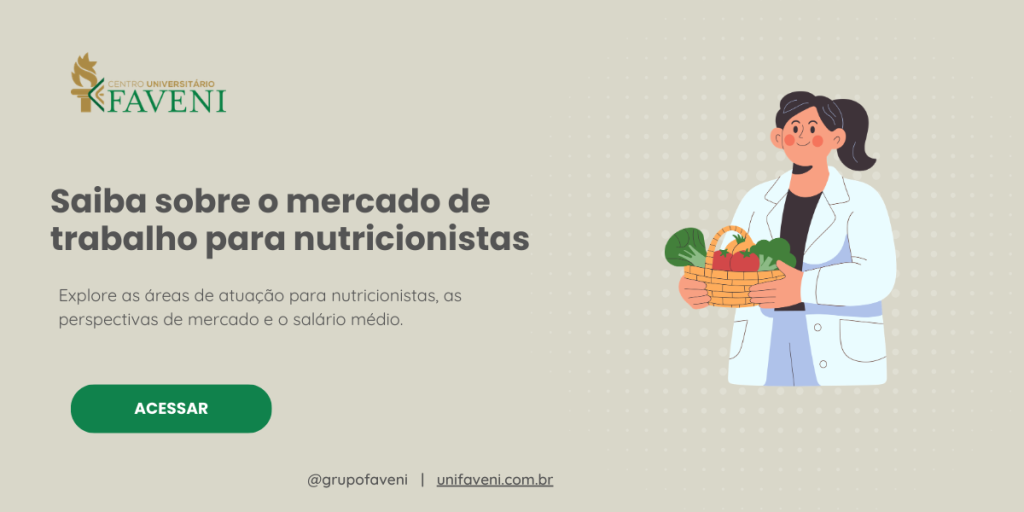 Saiba sobre o mercado de trabalho para nutricionistas
