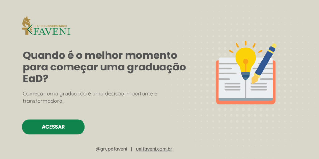 Quando é o melhor momento para começar uma graduação EaD