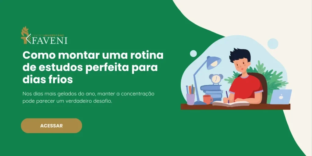 Como montar uma rotina de estudos perfeita para dias frios