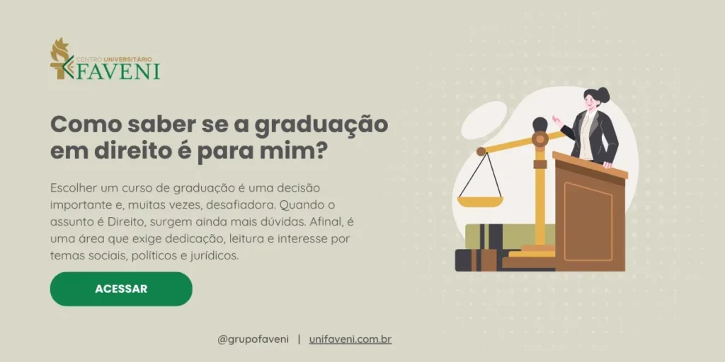 Como saber se a graduação em direito é para mim