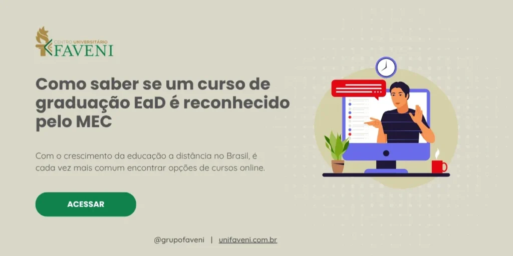 Como saber se um curso de graduação EaD é reconhecido pelo MEC