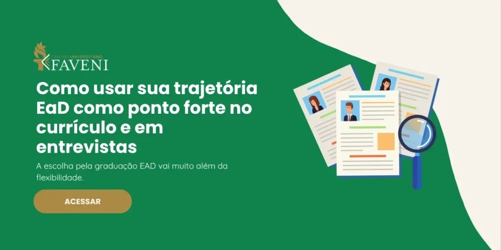 Como usar sua trajetória EaD como ponto forte no currículo e em entrevistas