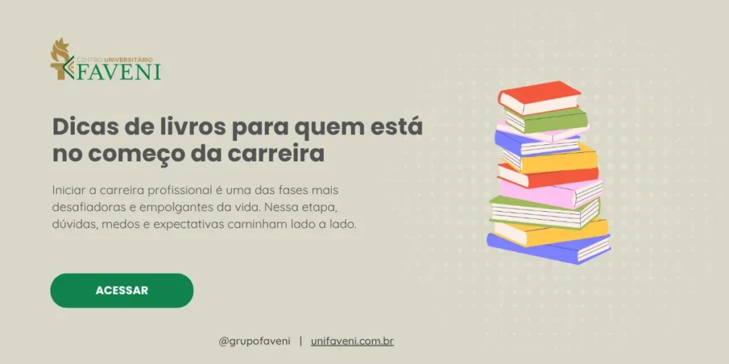 Dicas de livros para quem está no começo da carreira