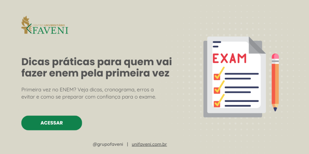 Dicas práticas para quem vai fazer enem pela primeira vez
