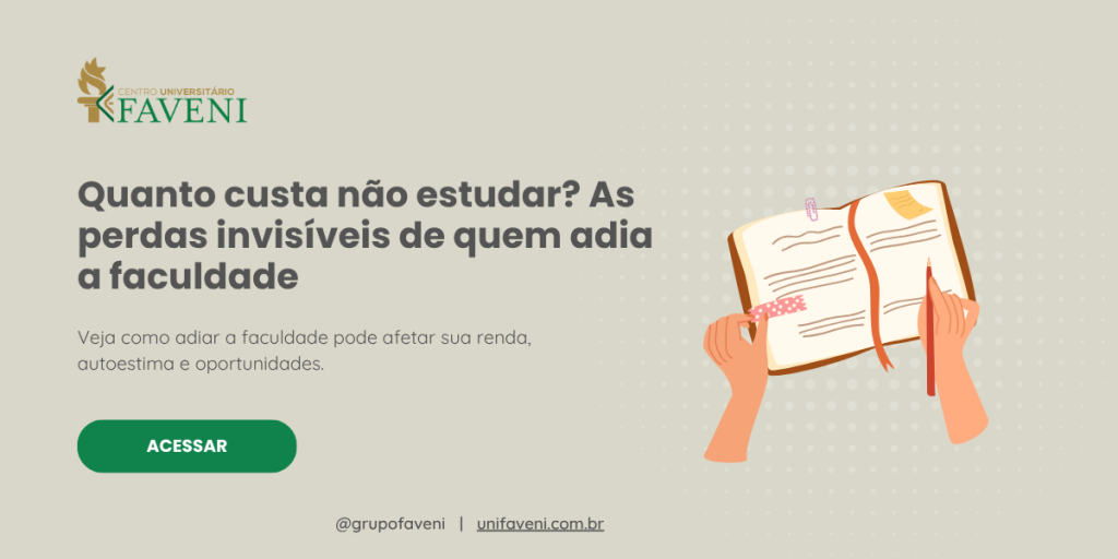 Quanto custa não estudar As perdas invisíveis de quem adia a faculdade