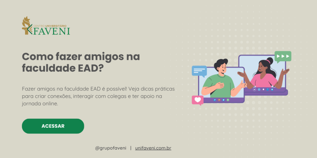 Como fazer amigos na faculdade EAD
