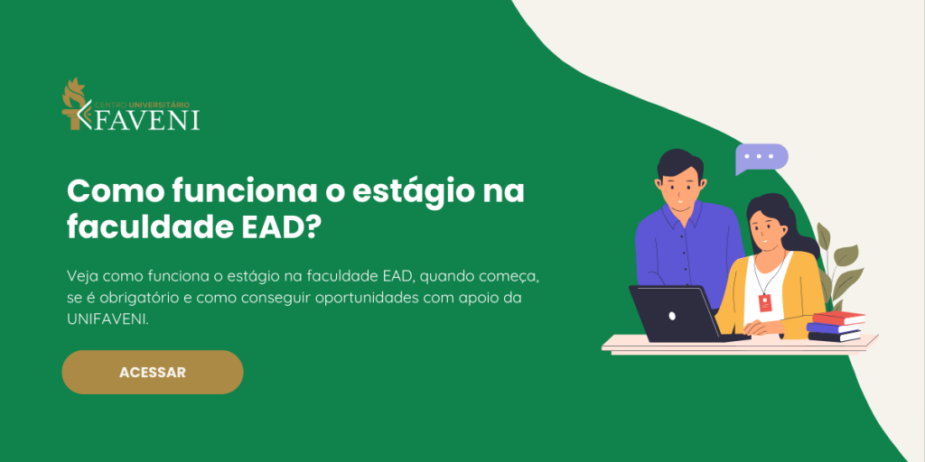 Como funciona o estágio na faculdade EAD