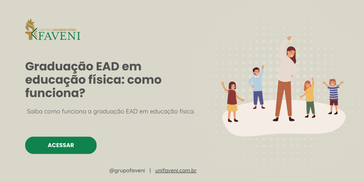 Graduação EAD em educação física: como funciona? - Unifaveni