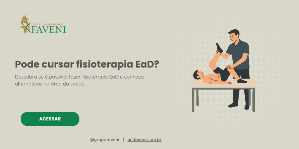Pode cursar fisioterapia EaD